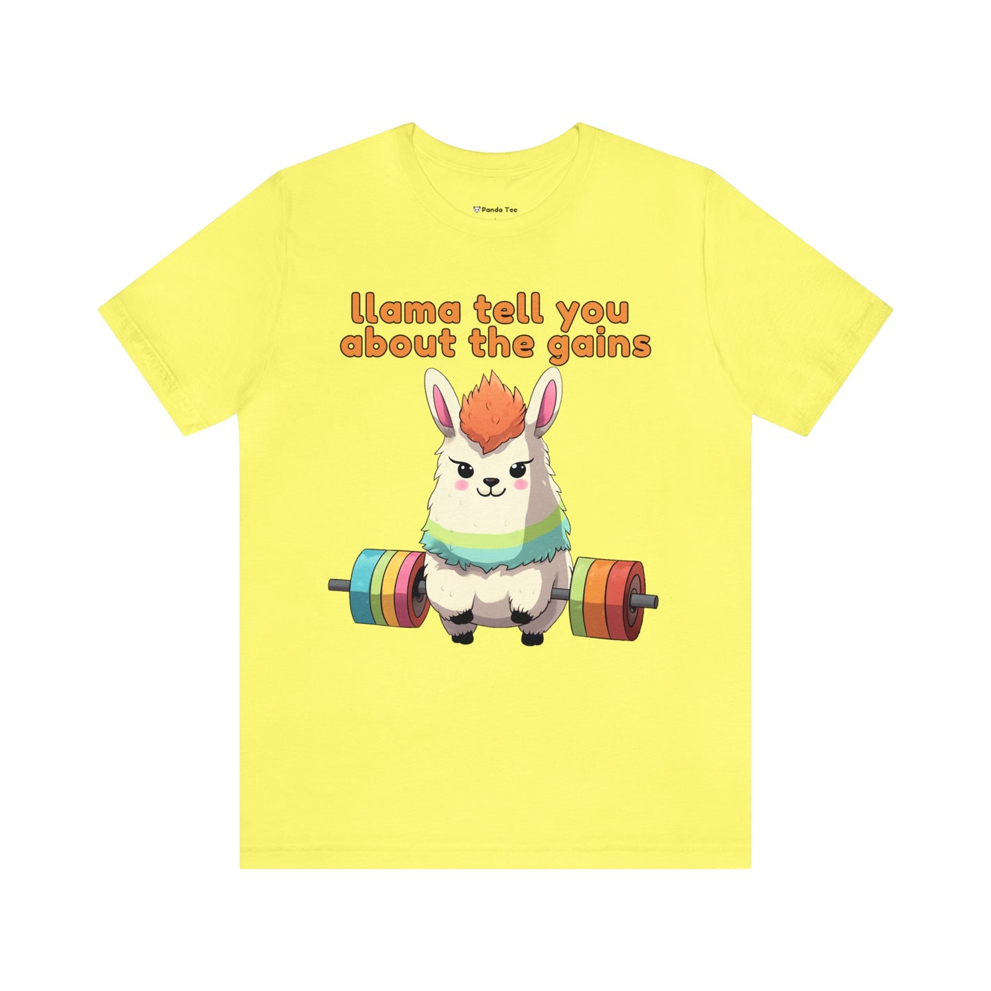 Llama tell you about the gains - Unisex Jersey Short Sleeve Tee