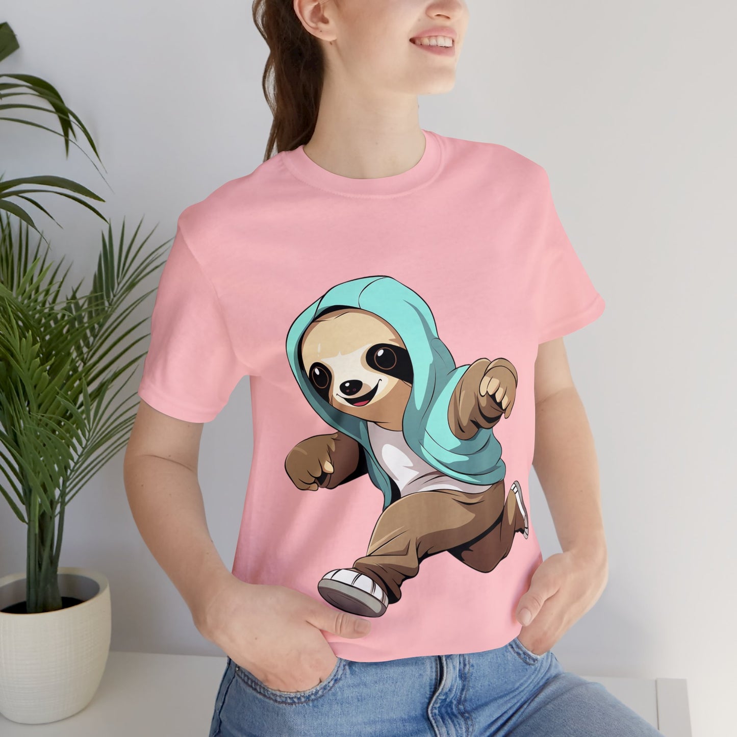 Running Sloth - Unisex Jersey Short Sleeve Tee