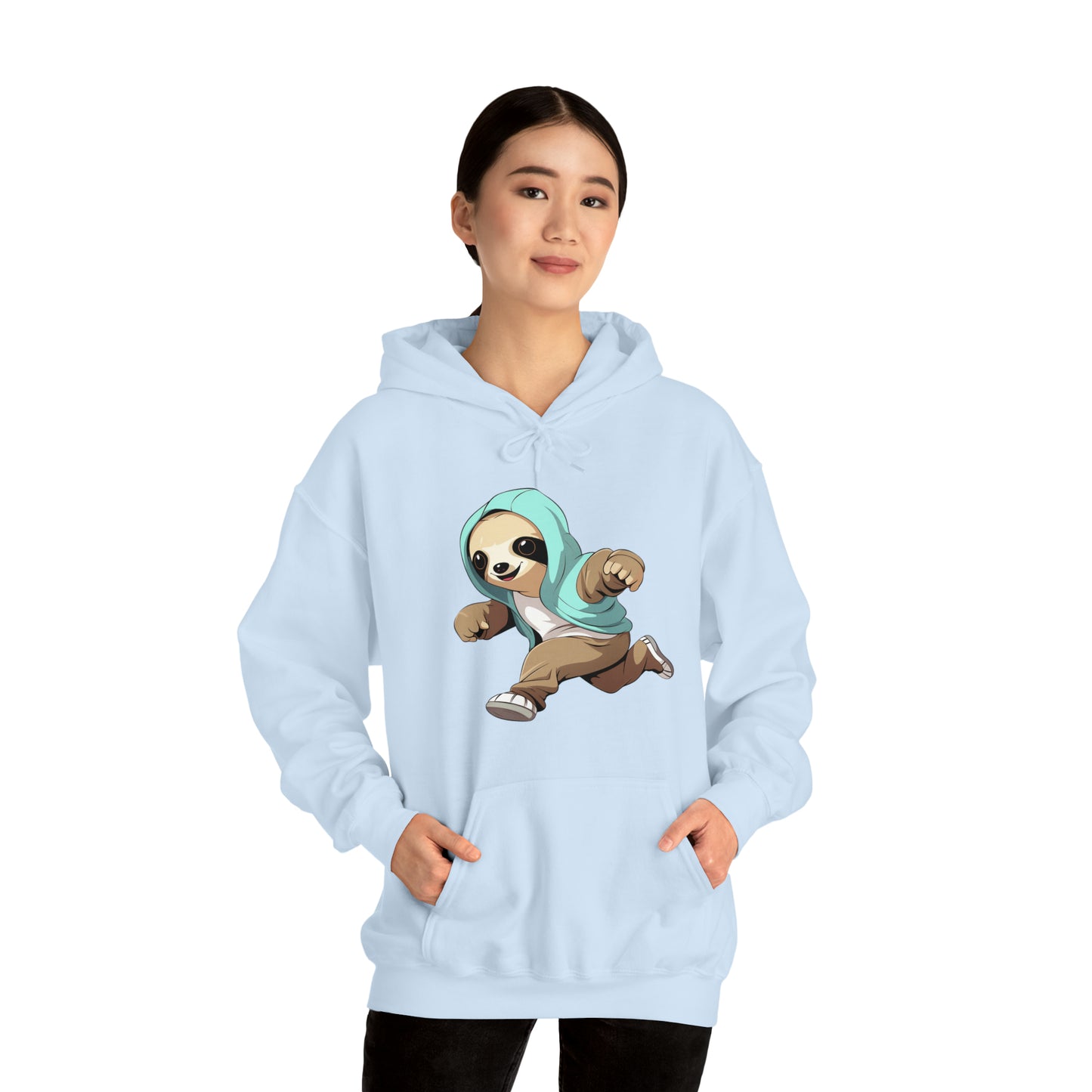 Running Sloth - Unisex Heavy Blend™ Hooded Sweatshirt