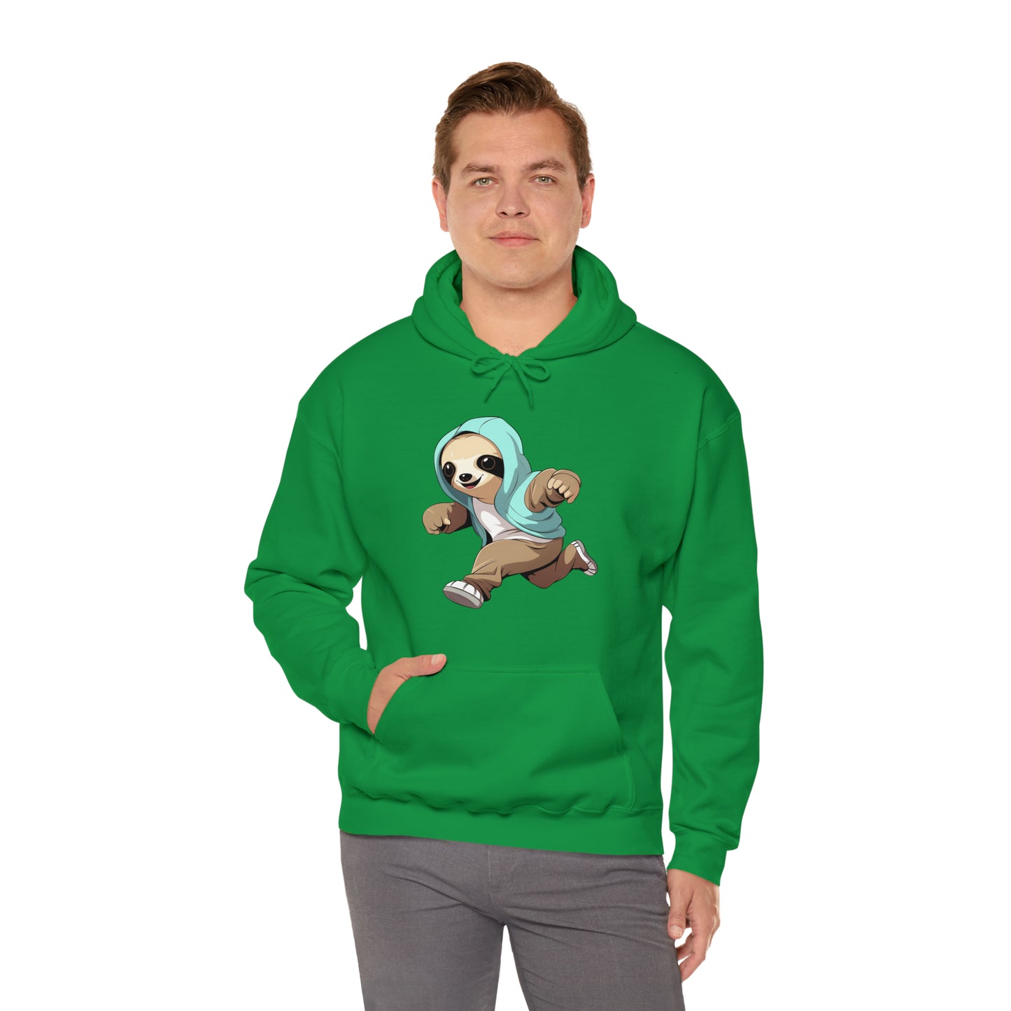 Running Sloth - Unisex Heavy Blend™ Hooded Sweatshirt