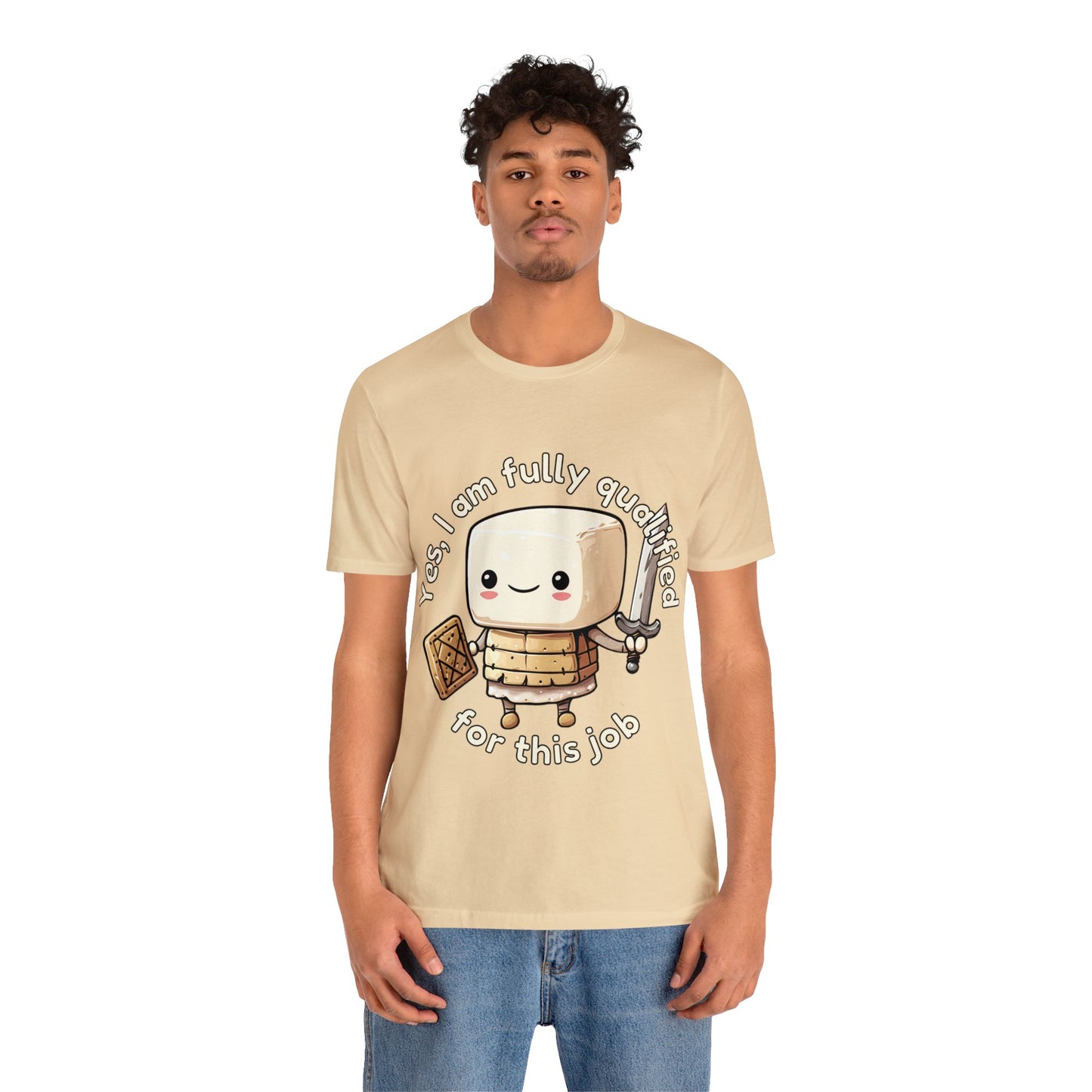 Marshmallow Warrior - Unisex Jersey Short Sleeve Tee