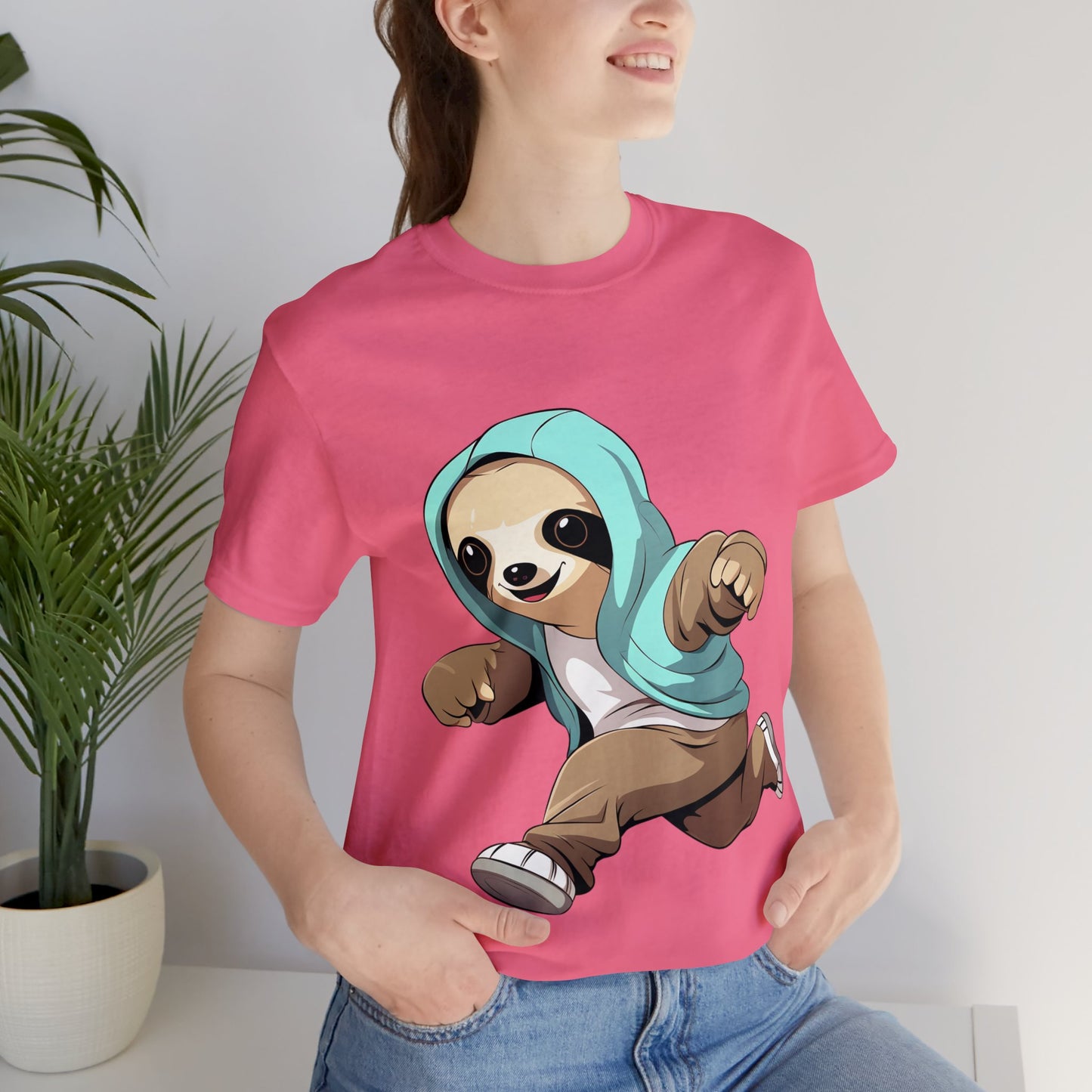Running Sloth - Unisex Jersey Short Sleeve Tee