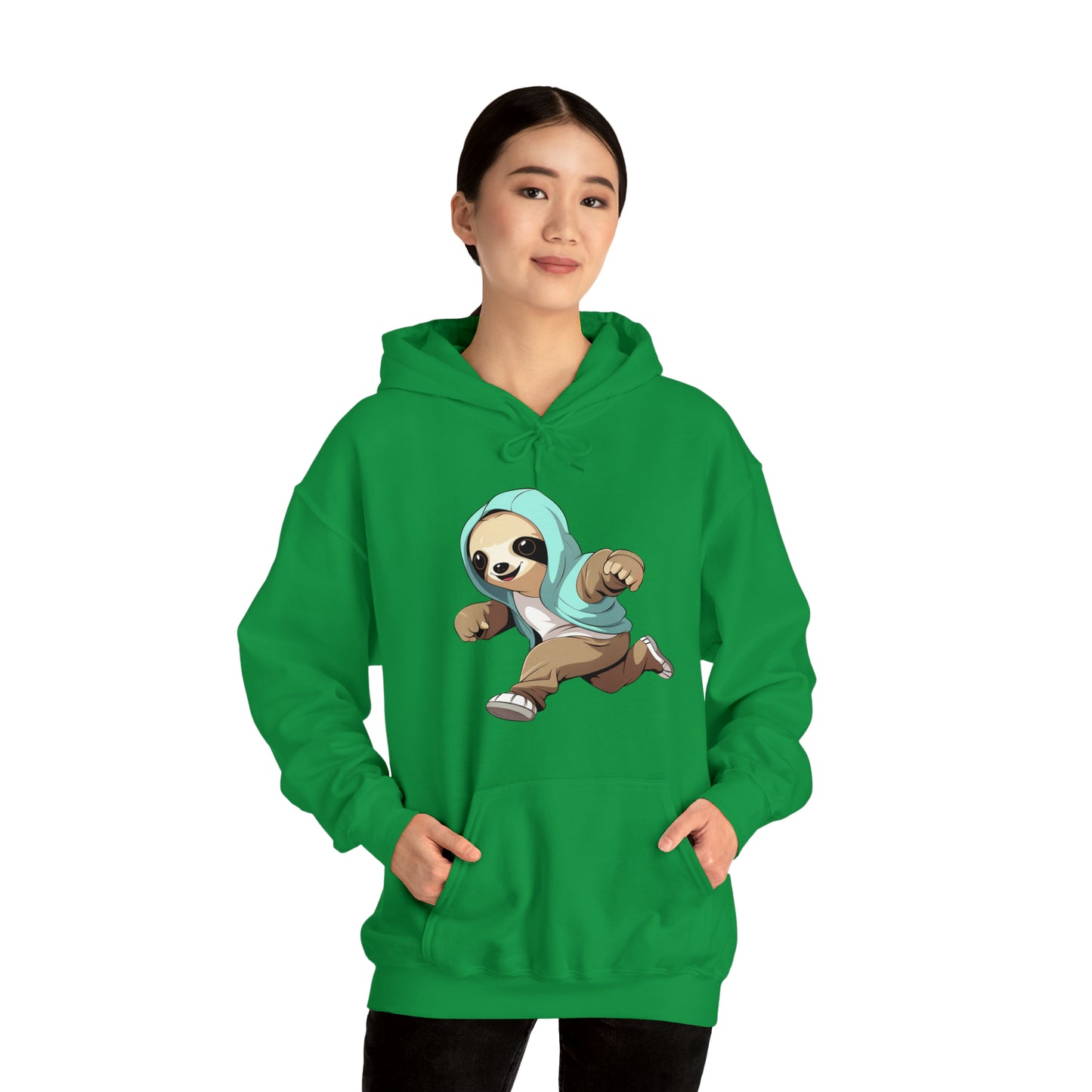 Running Sloth - Unisex Heavy Blend™ Hooded Sweatshirt