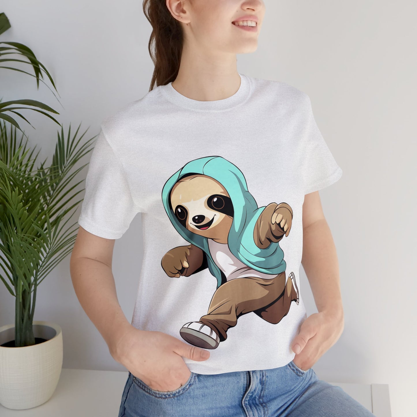 Running Sloth - Unisex Jersey Short Sleeve Tee