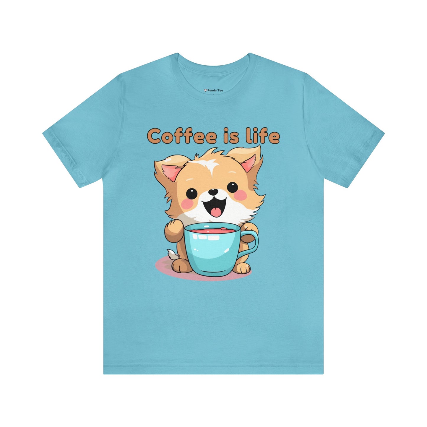 Coffee is Live (dog) - Unisex Jersey Short Sleeve Tee