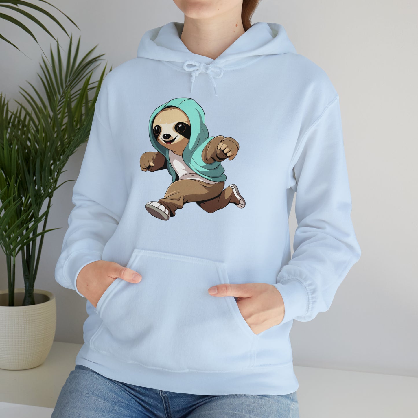 Running Sloth - Unisex Heavy Blend™ Hooded Sweatshirt