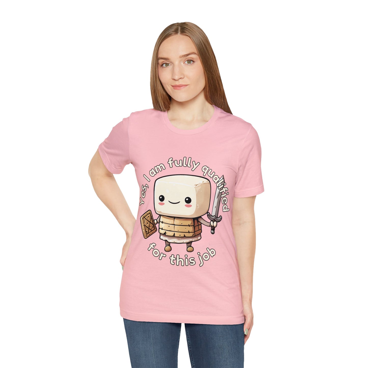 Marshmallow Warrior - Unisex Jersey Short Sleeve Tee