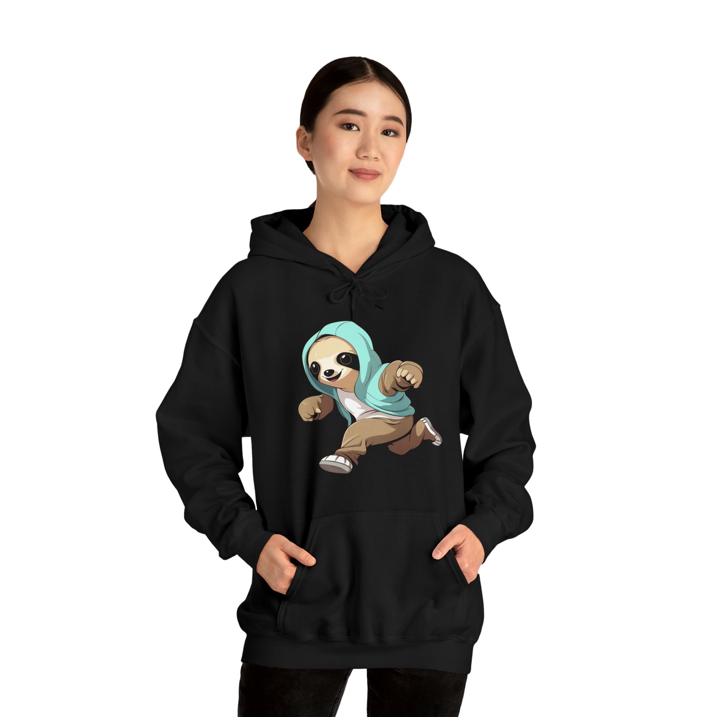 Running Sloth - Unisex Heavy Blend™ Hooded Sweatshirt