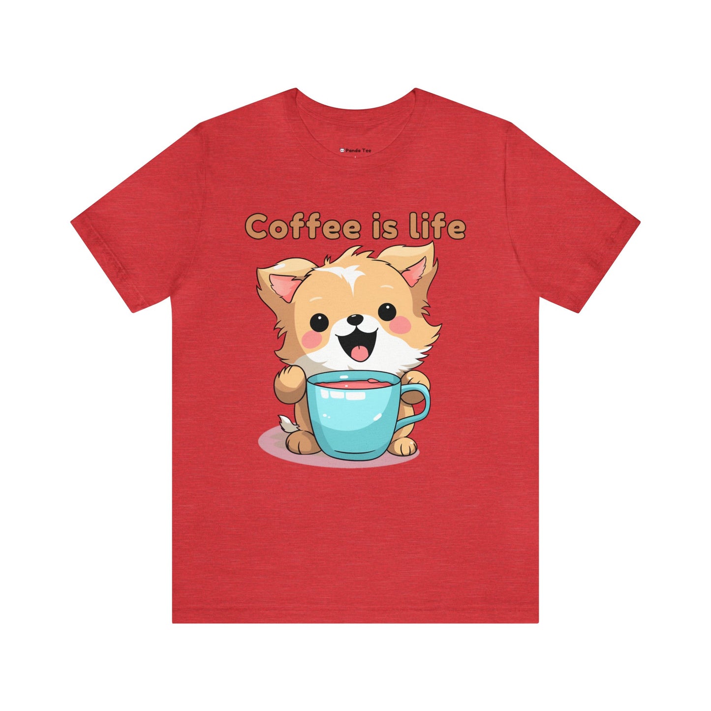Coffee is Live (dog) - Unisex Jersey Short Sleeve Tee