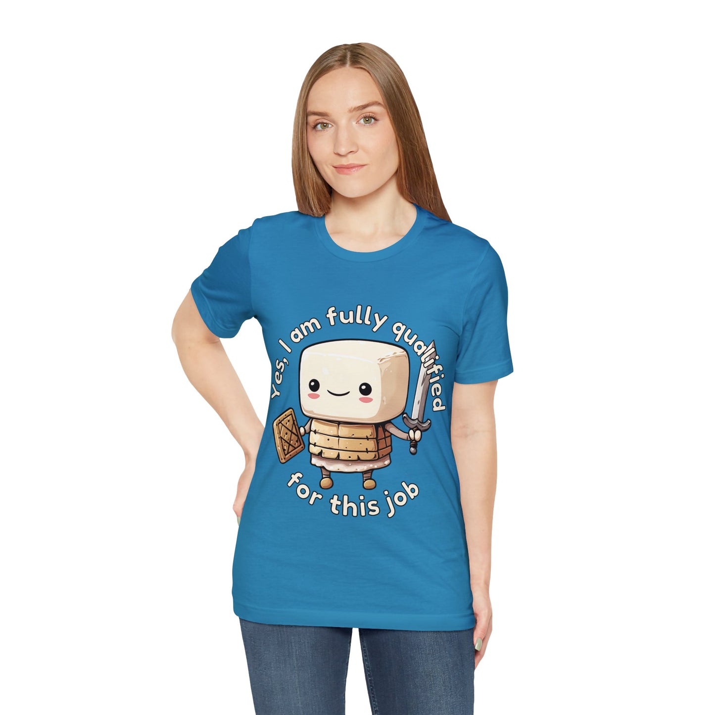 Marshmallow Warrior - Unisex Jersey Short Sleeve Tee