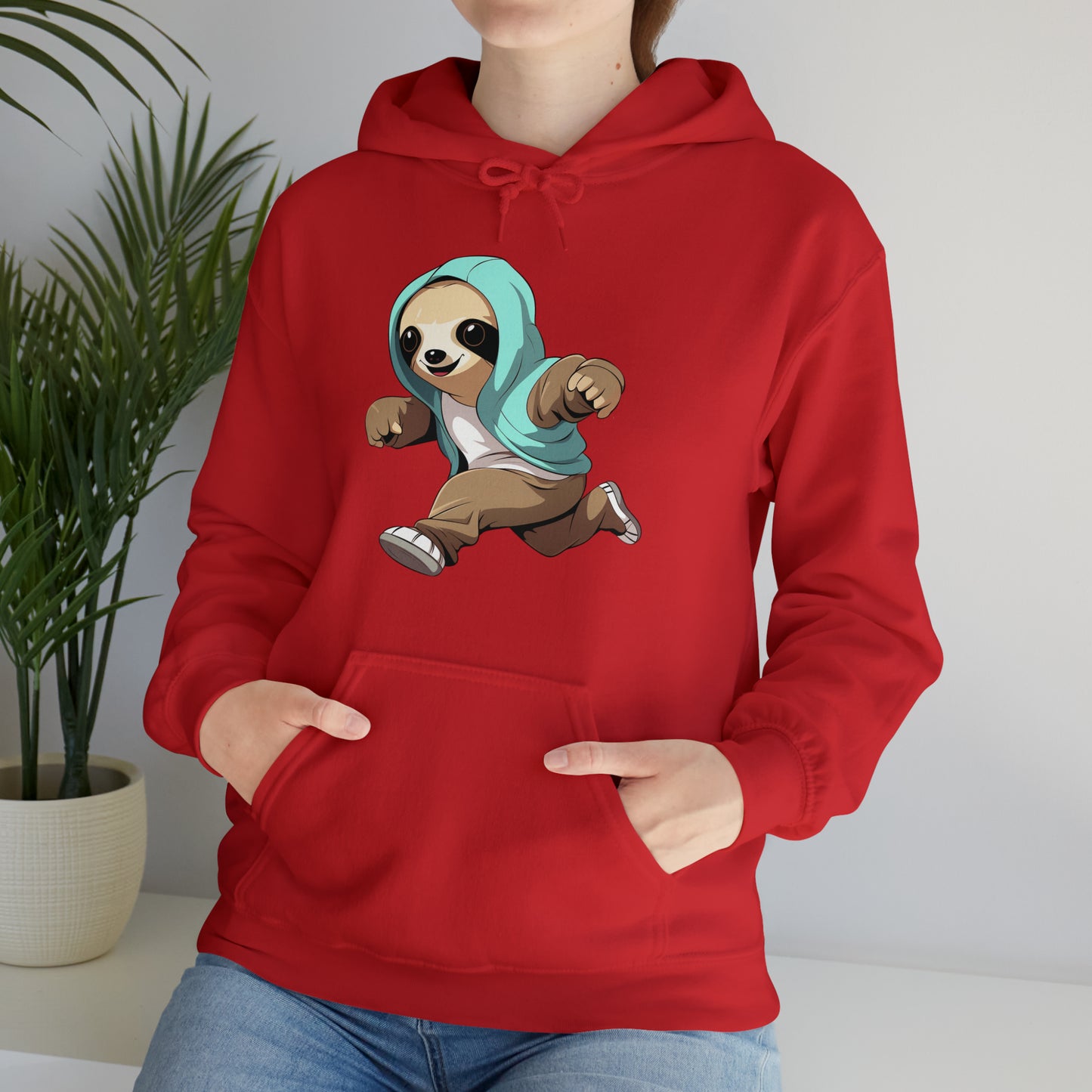 Running Sloth - Unisex Heavy Blend™ Hooded Sweatshirt