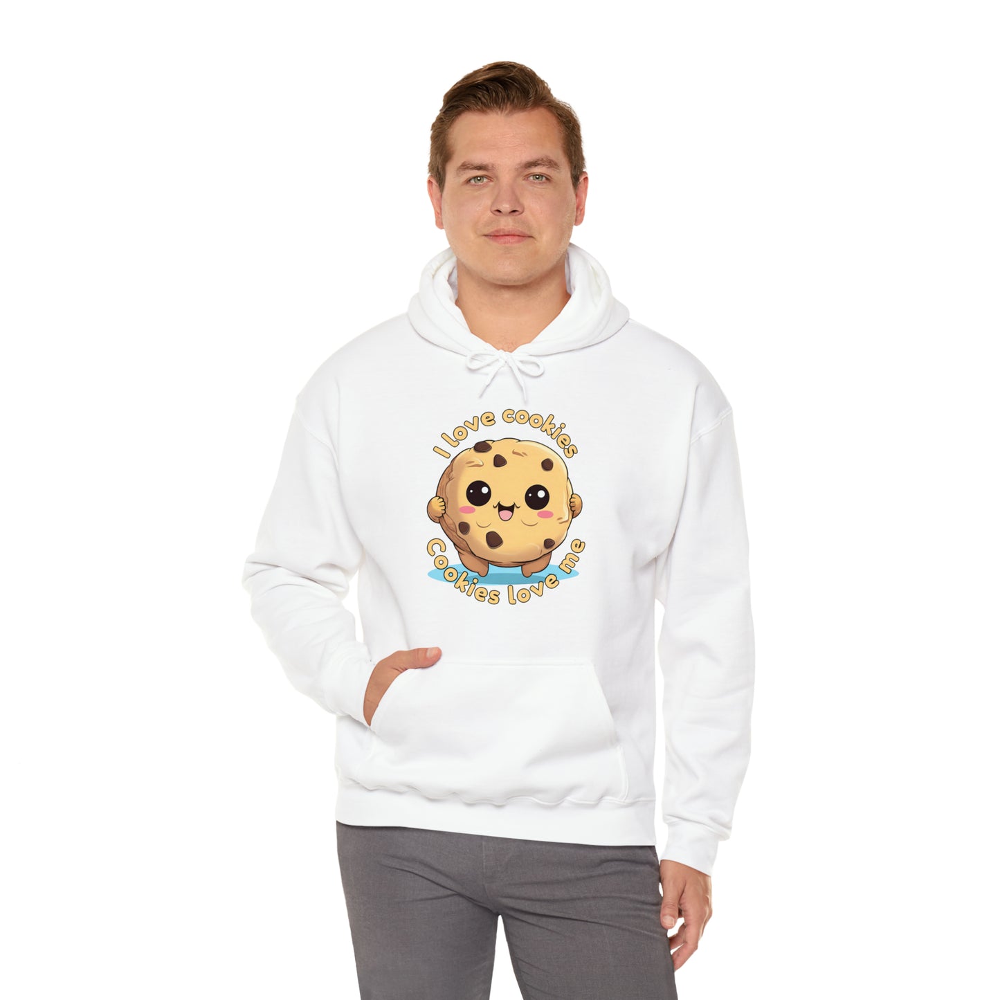 I love cookies, cookies love me - Unisex Heavy Blend™ Hooded Sweatshirt