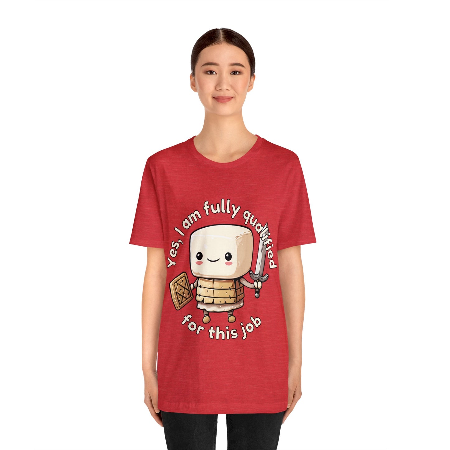 Marshmallow Warrior - Unisex Jersey Short Sleeve Tee