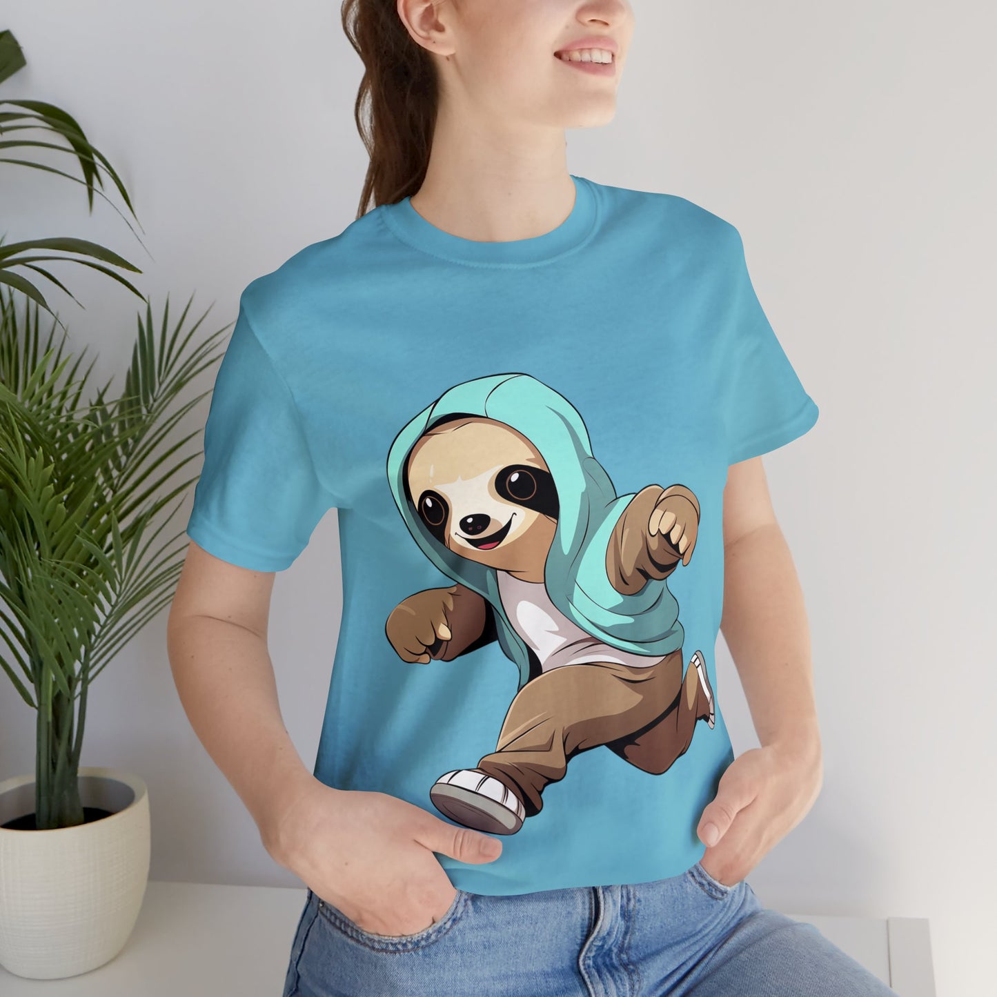 Running Sloth - Unisex Jersey Short Sleeve Tee