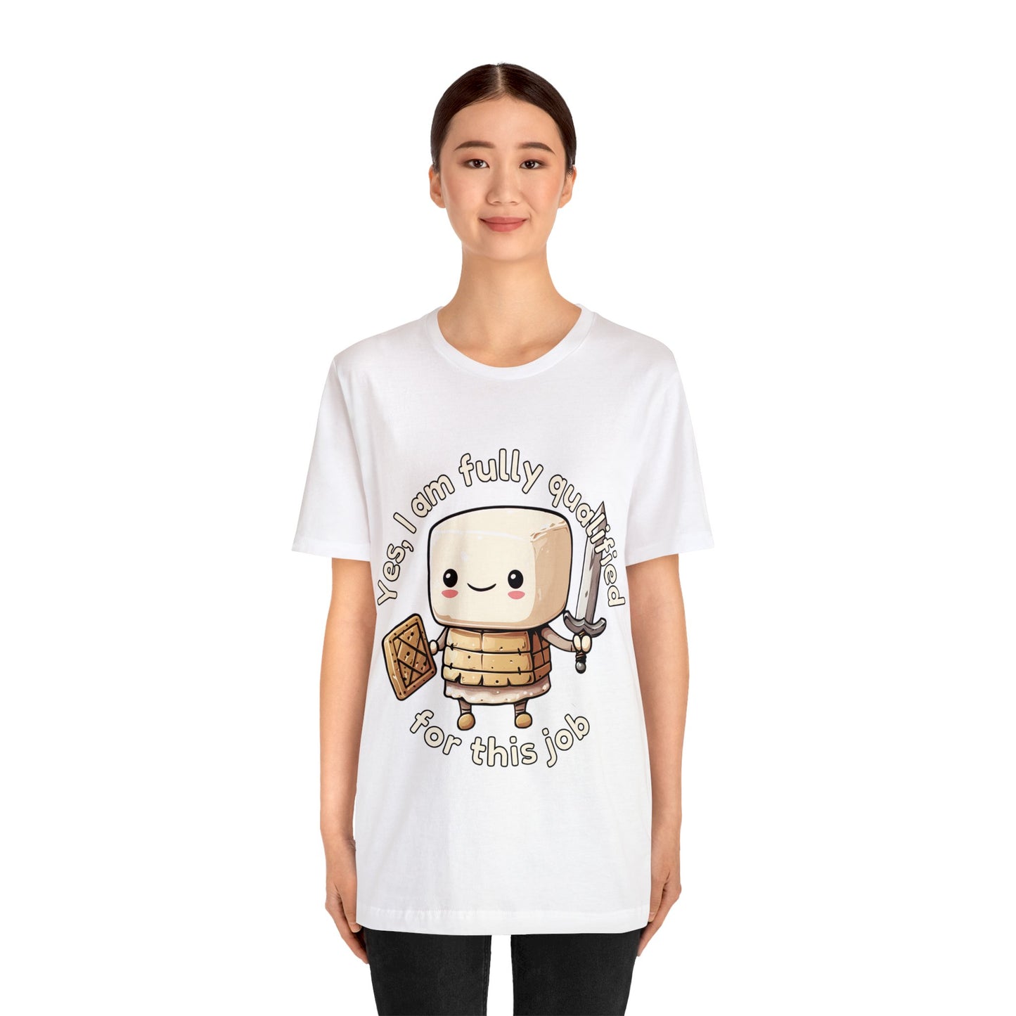 Marshmallow Warrior - Unisex Jersey Short Sleeve Tee