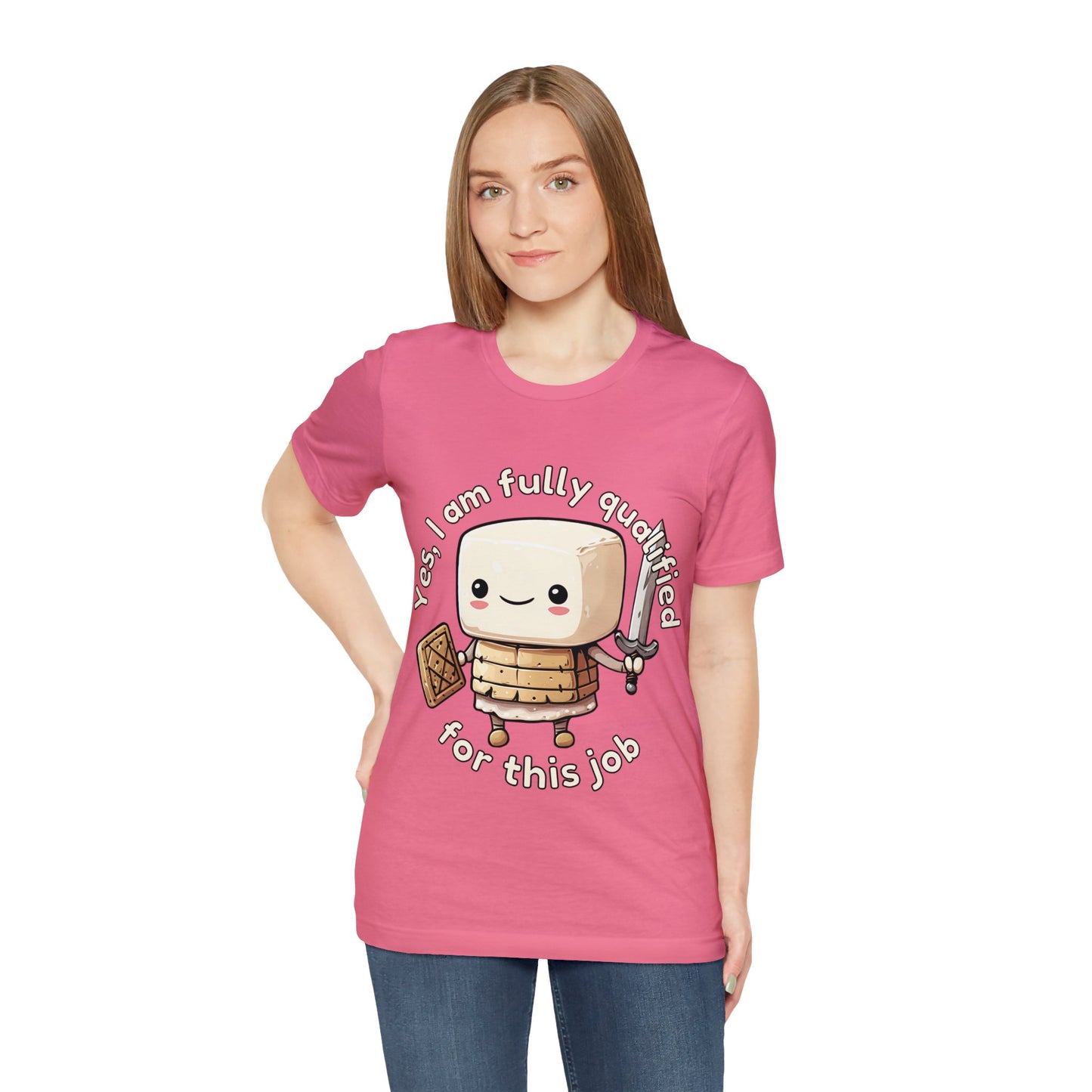 Marshmallow Warrior - Unisex Jersey Short Sleeve Tee
