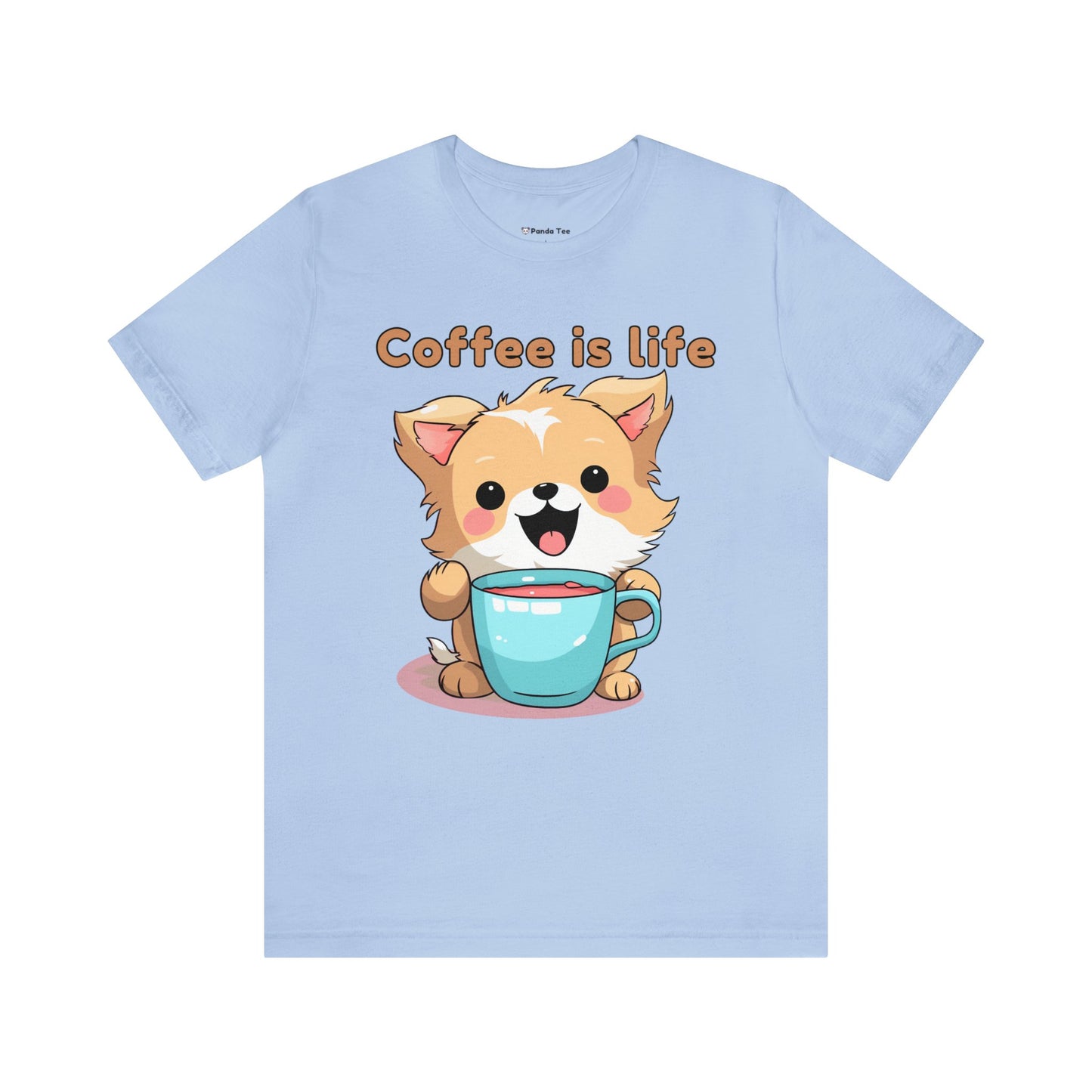Coffee is Live (dog) - Unisex Jersey Short Sleeve Tee