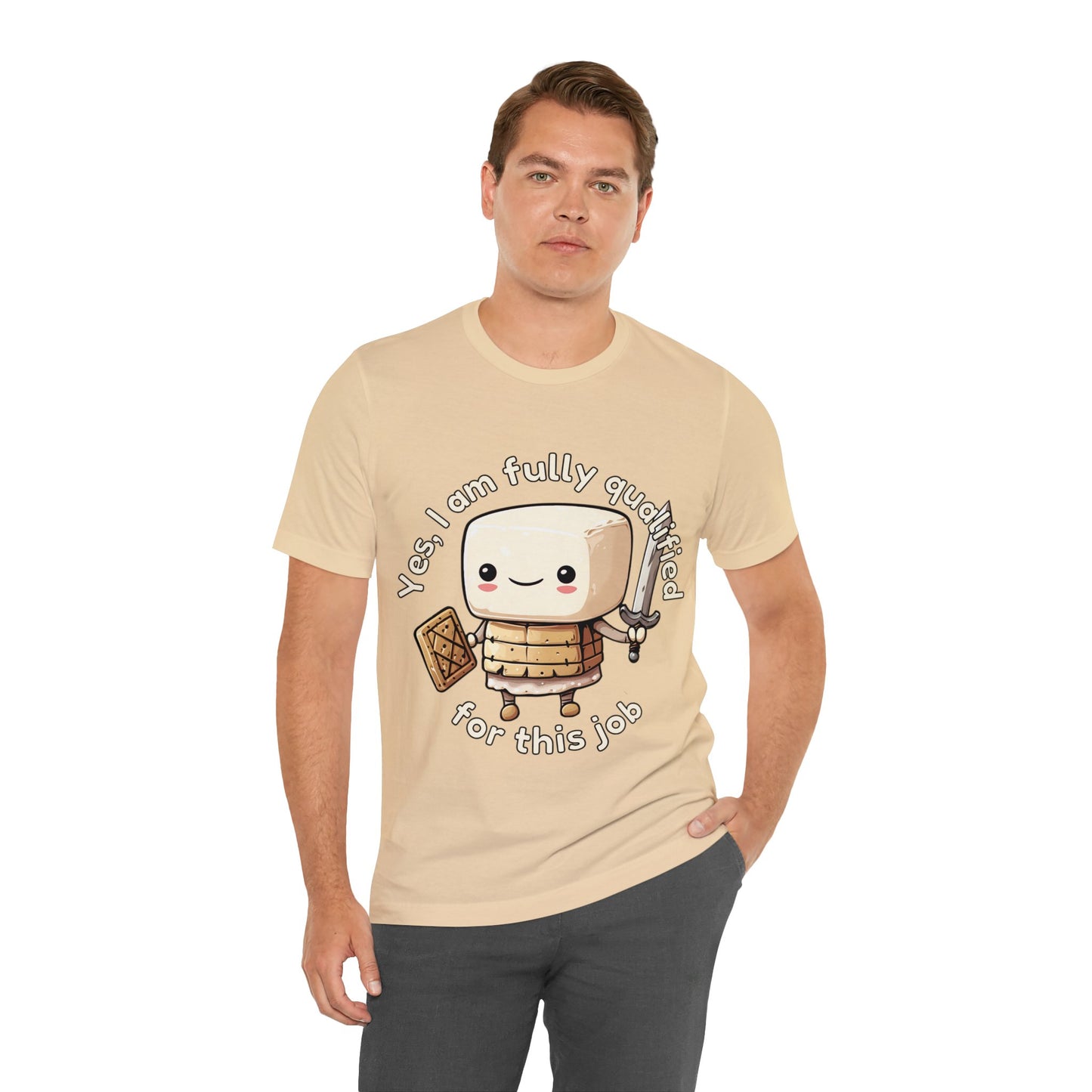 Marshmallow Warrior - Unisex Jersey Short Sleeve Tee