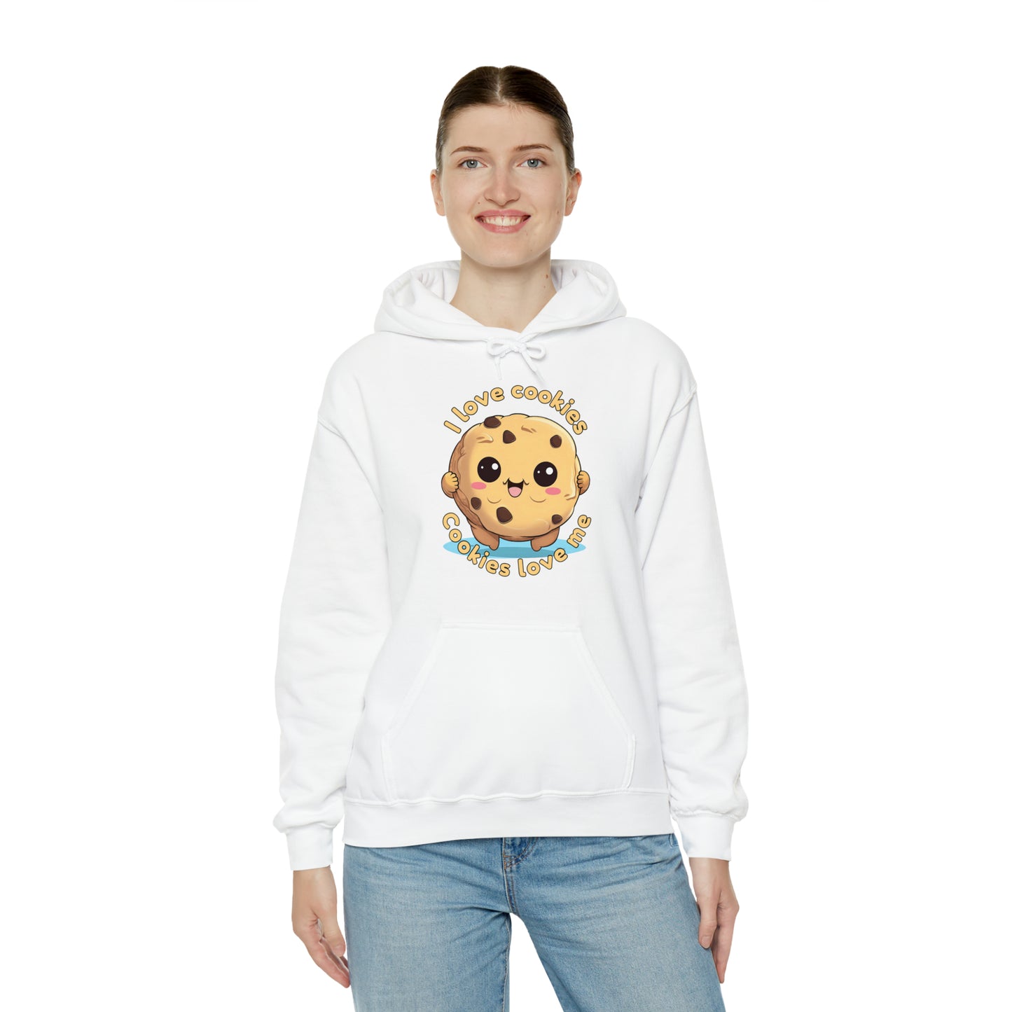 I love cookies, cookies love me - Unisex Heavy Blend™ Hooded Sweatshirt