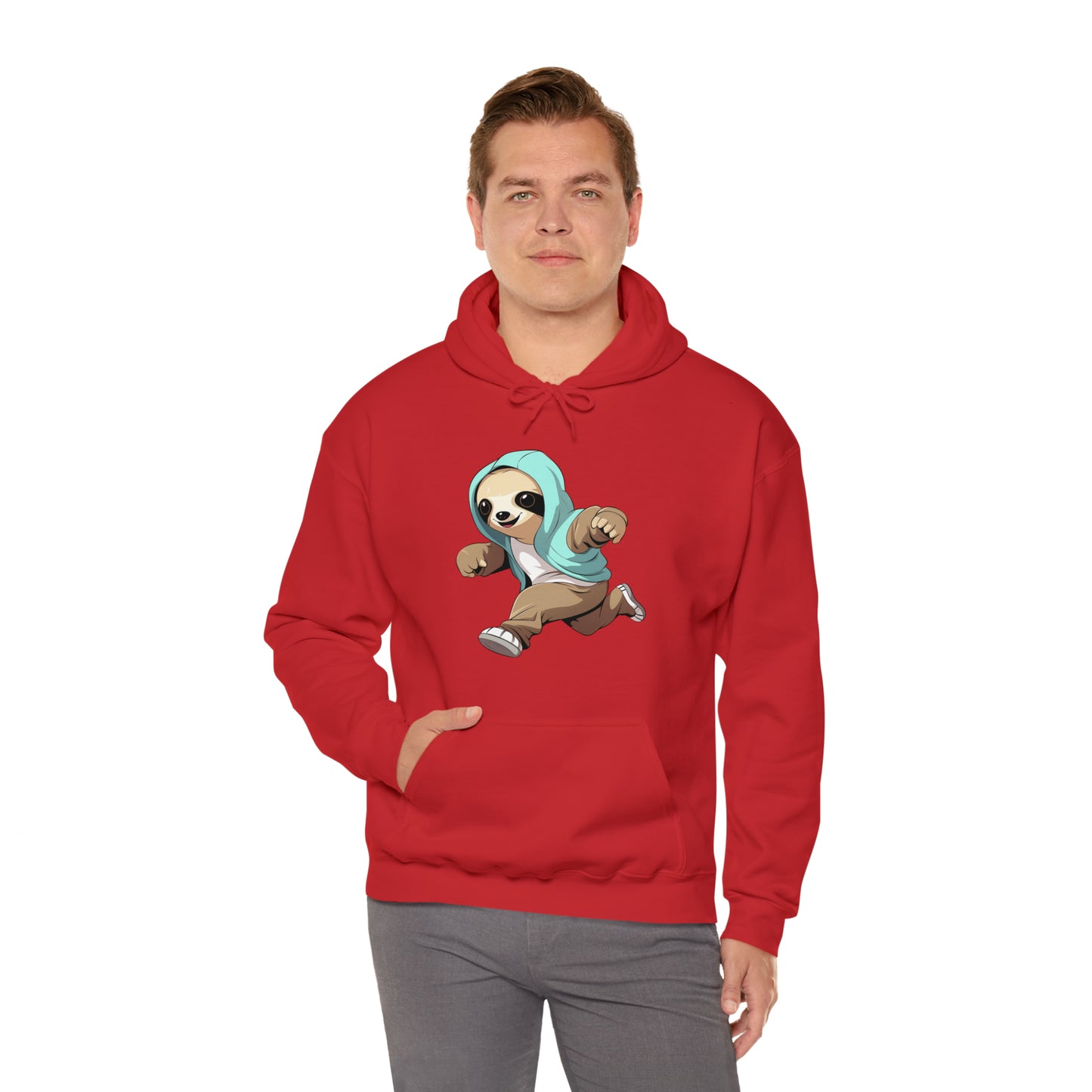 Running Sloth - Unisex Heavy Blend™ Hooded Sweatshirt