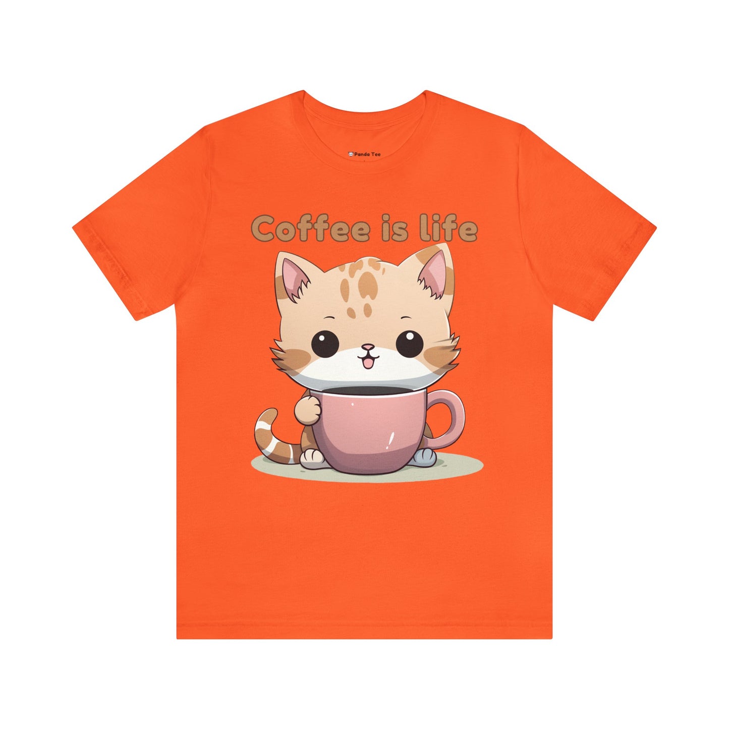 Coffee is Life (cat) - Unisex Jersey Short Sleeve Tee