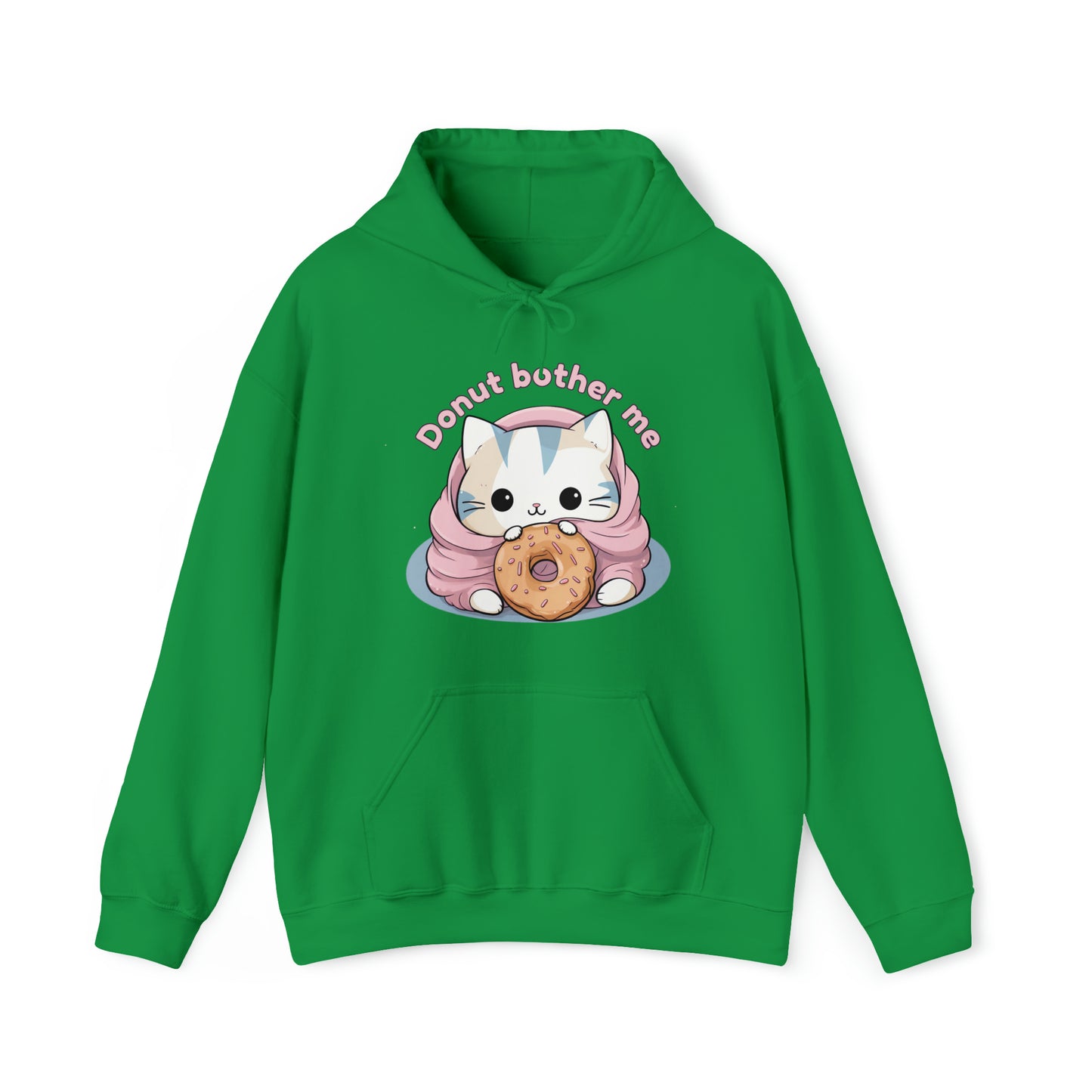Donut bother me (cat) - Unisex Heavy Blend™ Hooded Sweatshirt