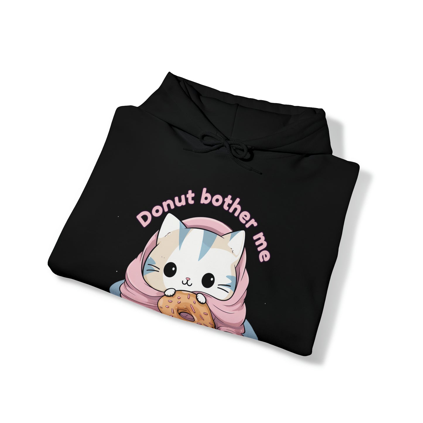 Donut bother me (cat) - Unisex Heavy Blend™ Hooded Sweatshirt