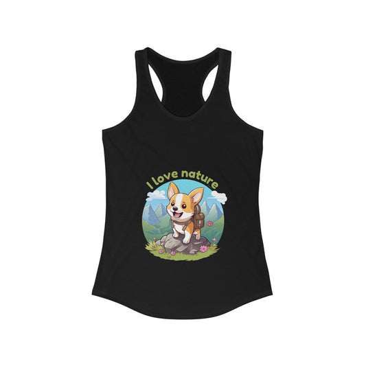 I love nature - Women's Ideal Racerback Tank