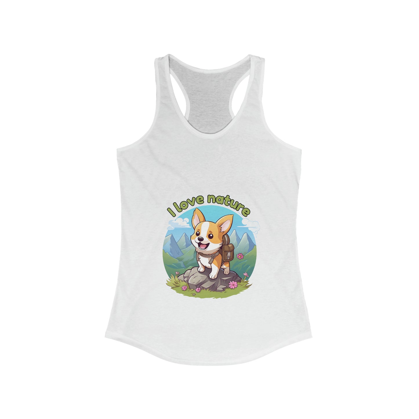 I love nature - Women's Ideal Racerback Tank