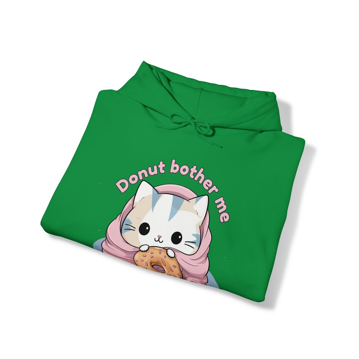 Donut bother me (cat) - Unisex Heavy Blend™ Hooded Sweatshirt