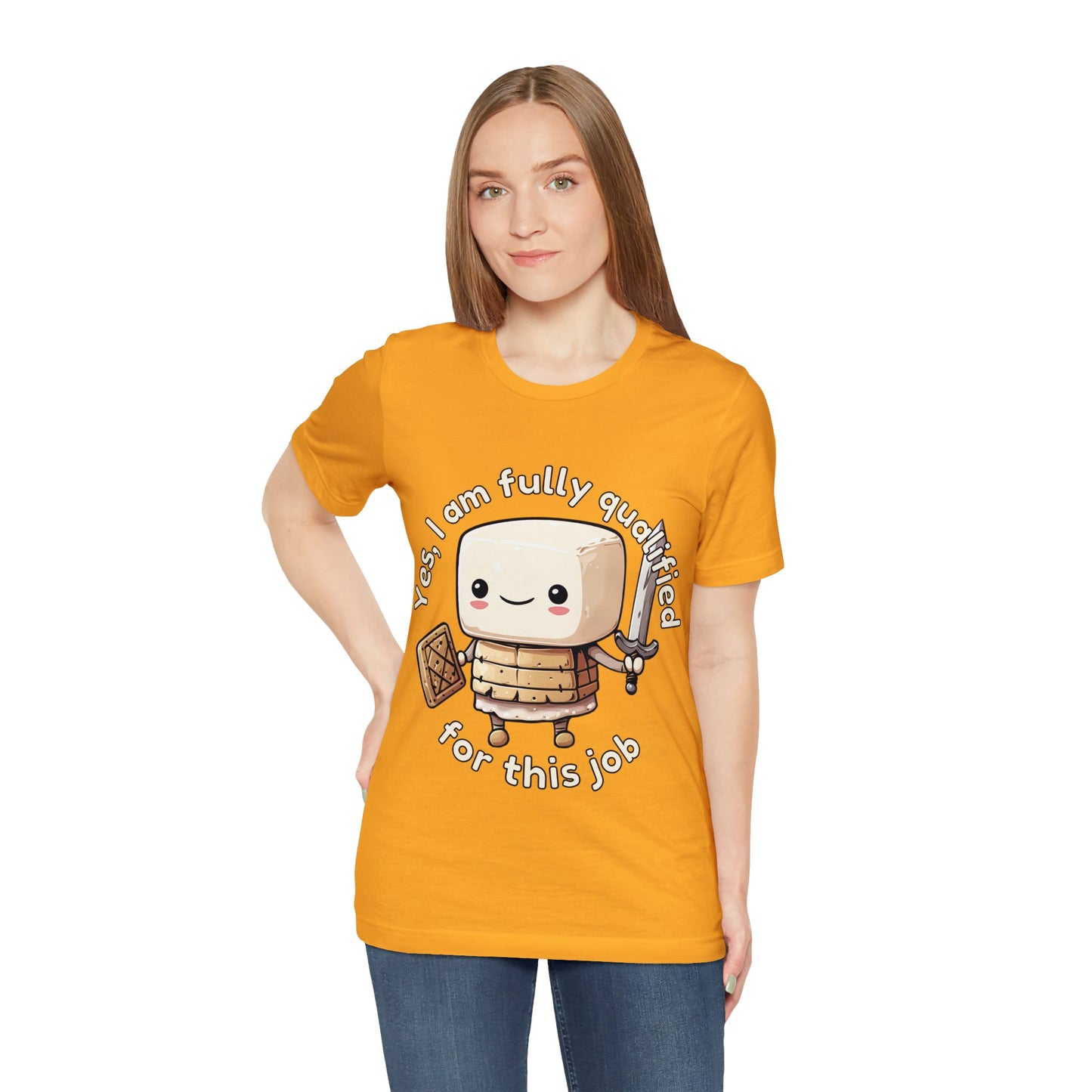 Marshmallow Warrior - Unisex Jersey Short Sleeve Tee