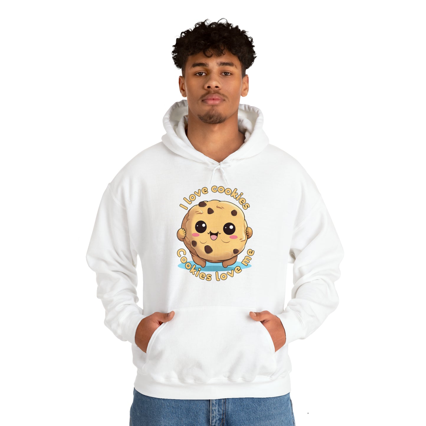 I love cookies, cookies love me - Unisex Heavy Blend™ Hooded Sweatshirt